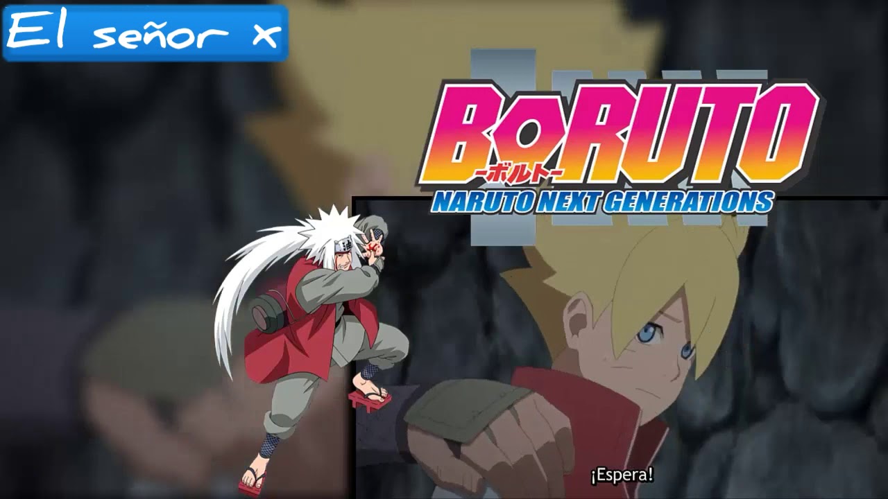 Naruto pierde el control del Chakra del Kyubi y Ataca a Boruto // Jiraya detiene a naruto