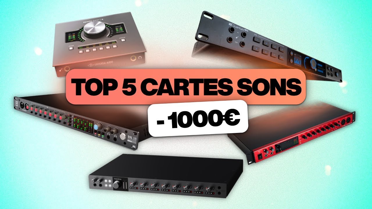 TOP 5 DES MEILLEURES CARTES SON À MOINS DE 1000€ !!