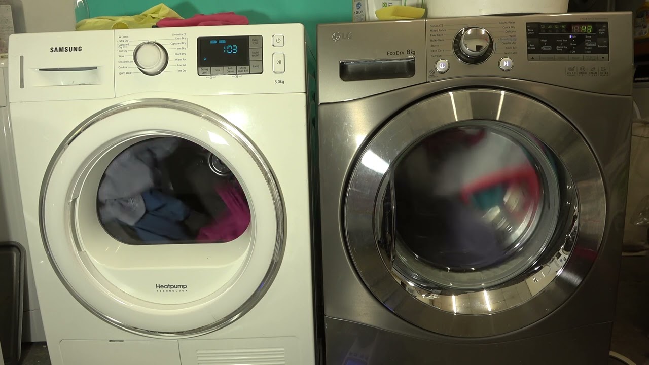 Wash race - Samsung Heatpump dryer vs. LG ecodry dryer / sports wear