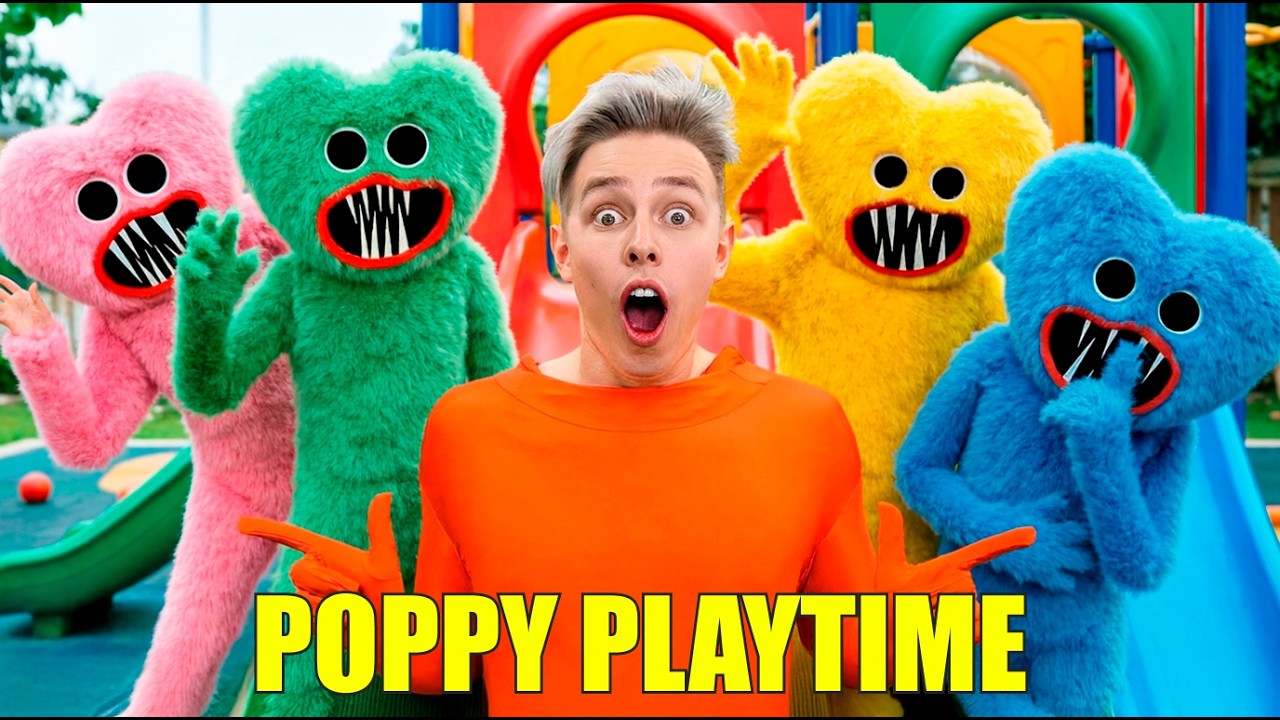 ¡Poppy Playtime en la vida real — escondidas de Among Us!