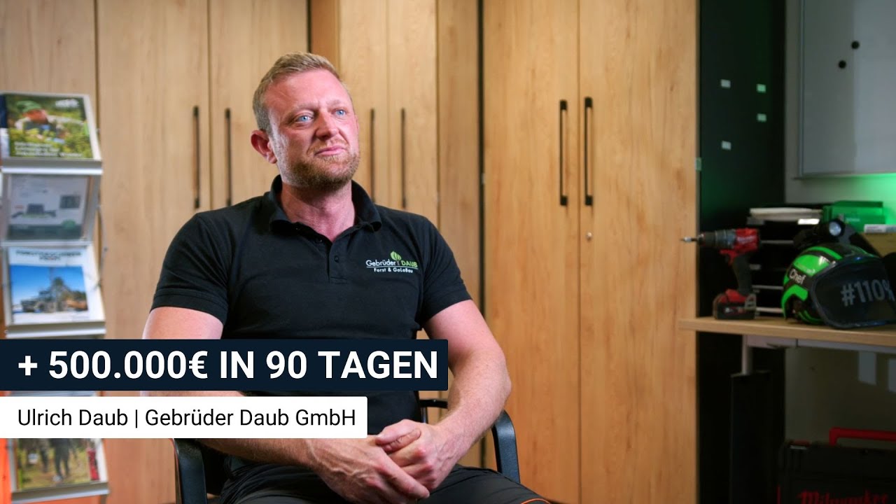 Erfahrungsbericht von Ulrich Daub | + 500.000€ zusätzlicher Umsatz in 90 Tagen