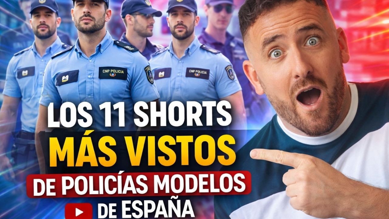 11 Shorts MÁS VISTOS de YouTube sobre los POLICÍAS MODELOS de ESPAÑA 🇪🇸 #Policia #España #YouTube