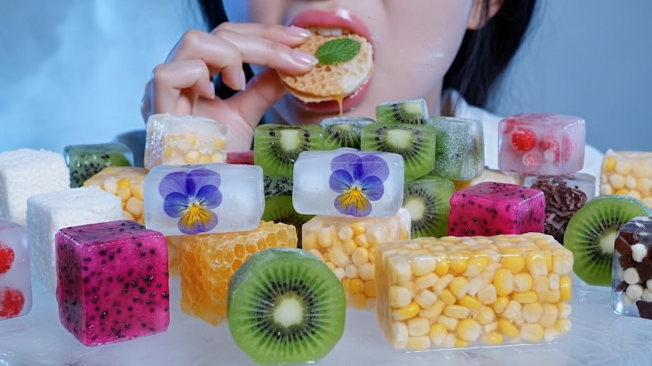 ASMR Dessert Mukbang | Food Testing | EATING ASMR | [Mukbang ASMR] FROZEN FRUIT#asmr