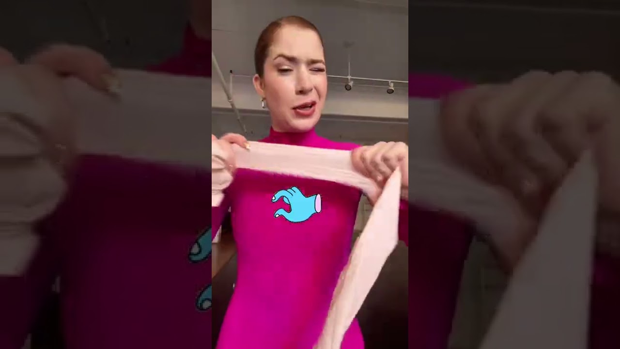 Reply to how to put on tights with long nails! #longnails #tights #balletdancer #ballet #leotard #t