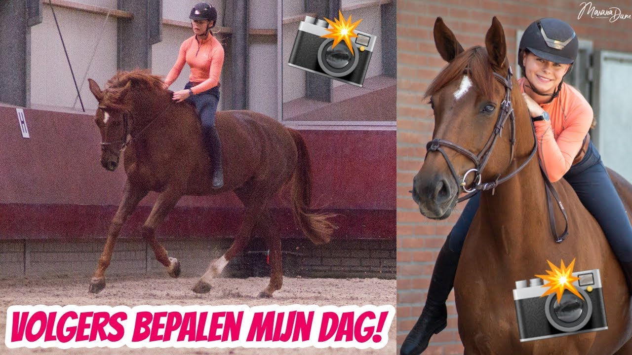 RIJDEN ZONDER ZADEL & FOTOSHOOT | Volgers bepalen mijn dag #2 | Demi van Nikkelen Kuijper