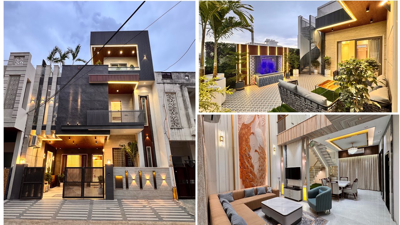 150 Gaj new house tour ❤️ 4BHK & theatre lift with Gazibo ✅ Ultra luxury furniture #Jaipur 