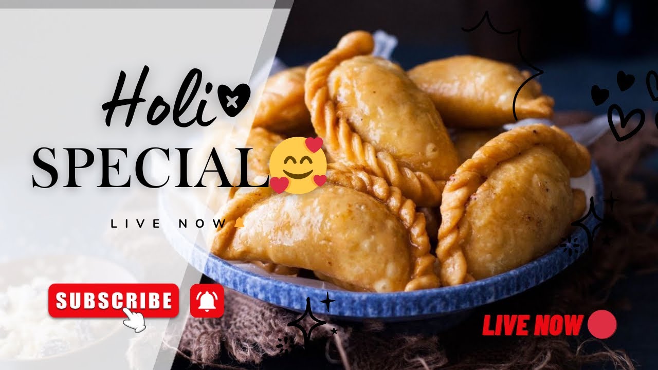 Gujiya LIVE 😍 | Holi Special Mawa Gujiya Recipe