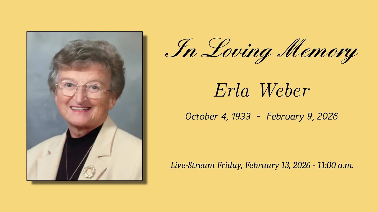 Erla Weber Funeral Service | Friday, February 13, 2026 | St. Jacobs Mennonite Church