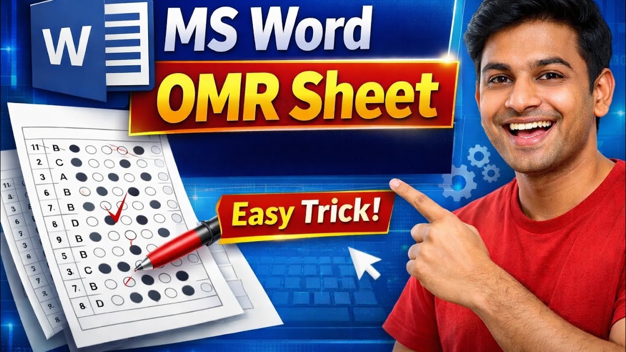 Ms word OMQ ( MCQ) sheet କେମିତି କରିବେ।How to make OMR sheet in #msword #computerknowledge 