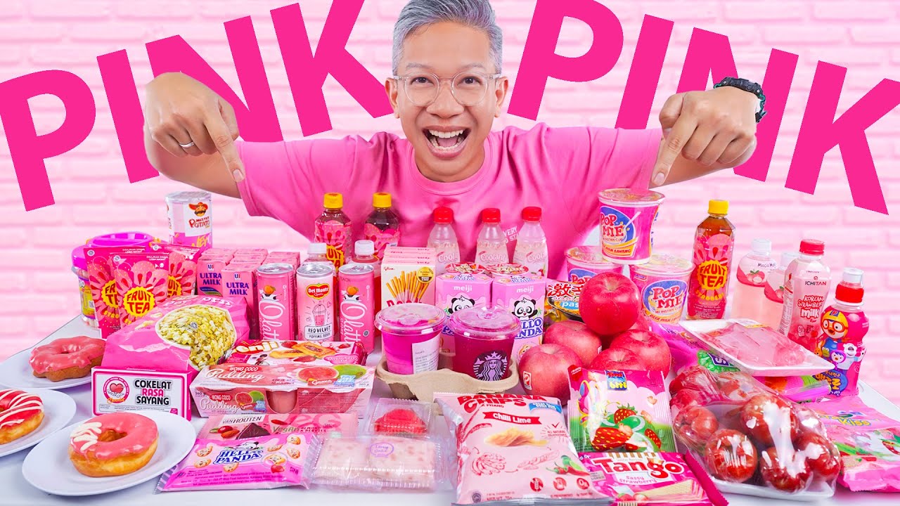24 JAM MAKAN MAKANAN PINK!!