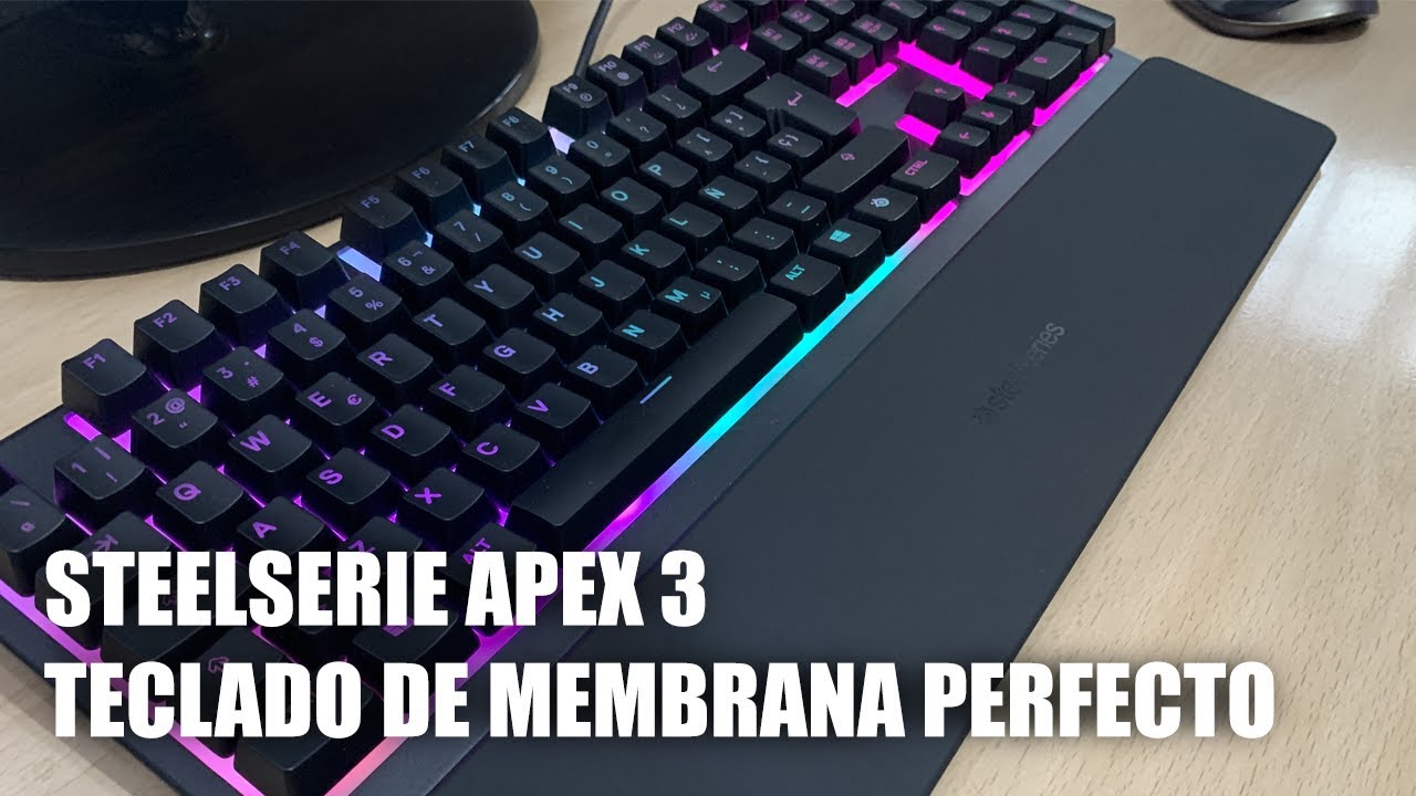 STEELSERIE APEX 3 - TECLADO PERFECTO MEMBRANA. (DETALLES QUE NO TE CUENTAN EN OTROS VÍDEOS).