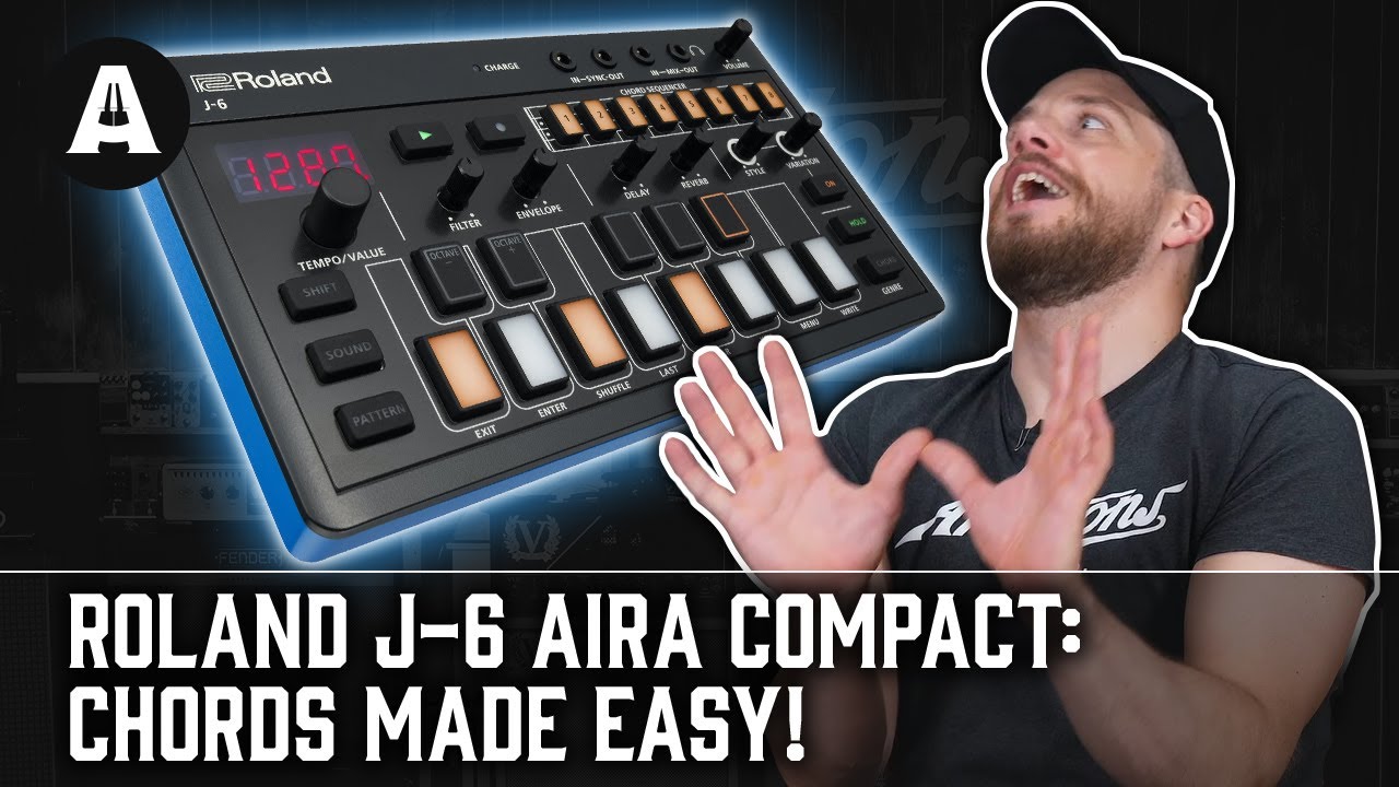 Roland J-6 AIRA Compact — мгновенно создавайте великолепные аккордовые последовательности!