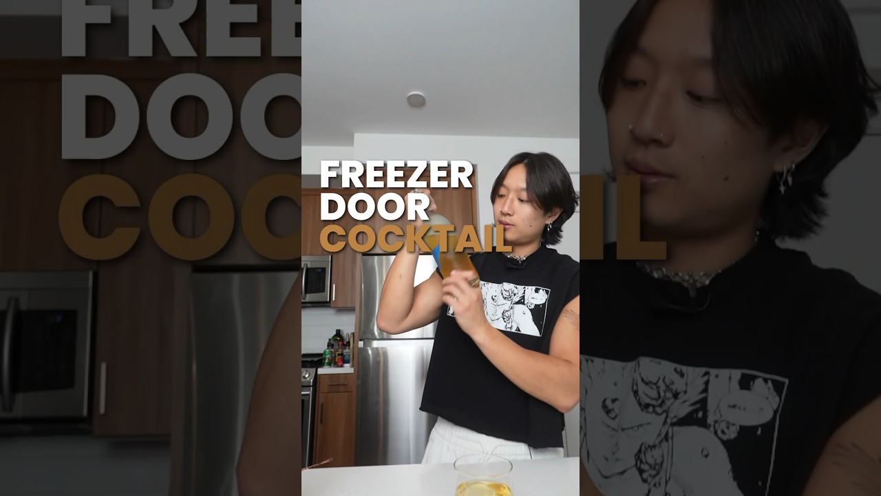 Freezer Door Cocktail #cocktails #bartender #bartending #mixology #barchemistry