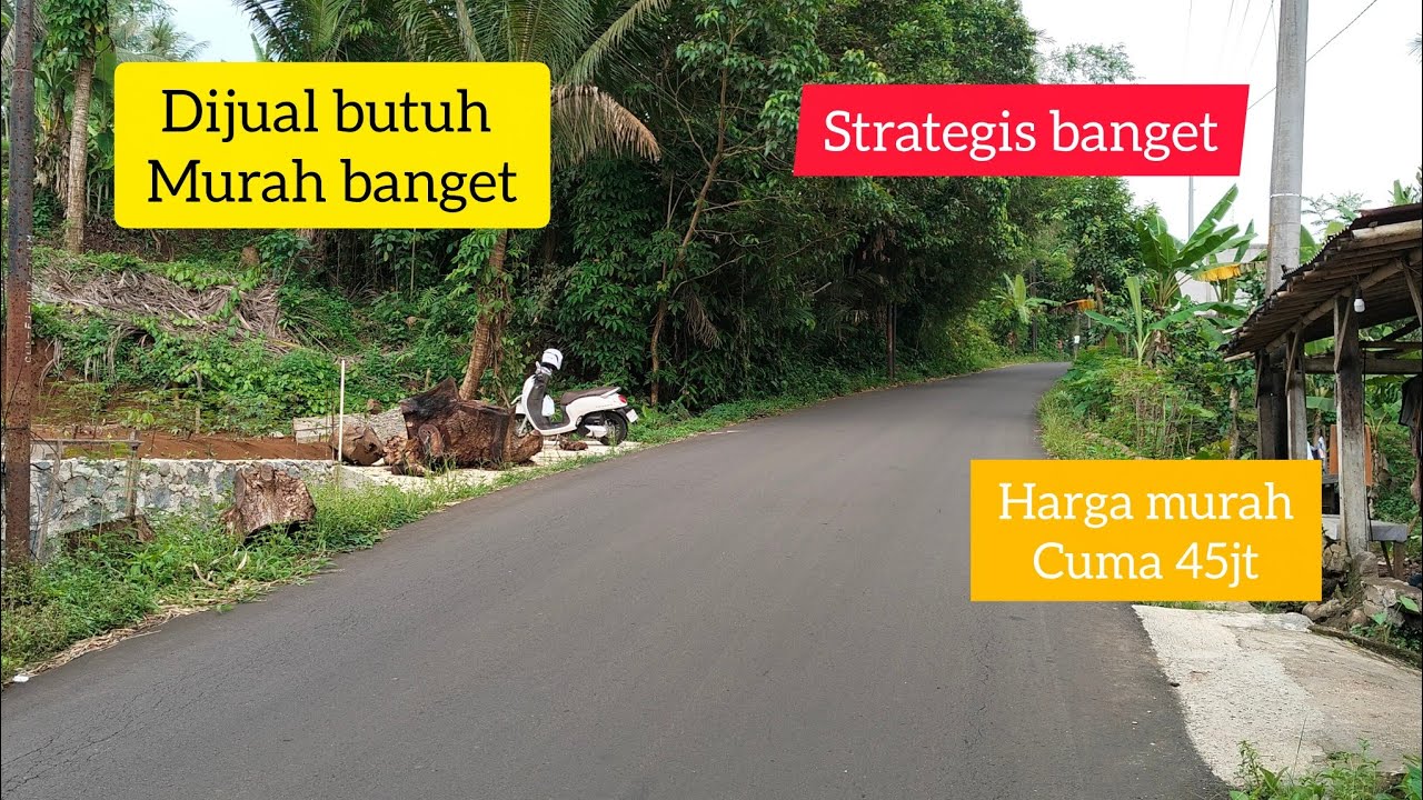 🔴Murah Banget!! Dijual Tanah Strategis Siap Bangun Akses Jalan Utama Cocok Untuk Usaha