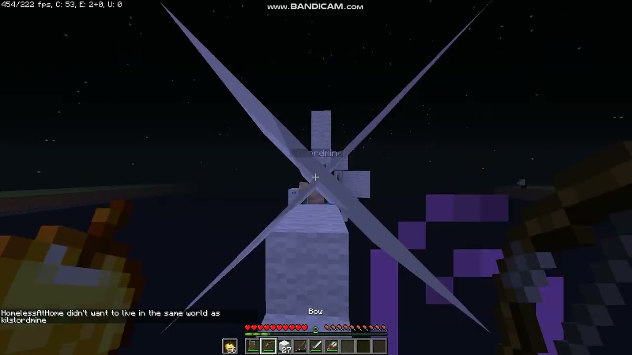 PVP on void in MINECRAFT #pvp