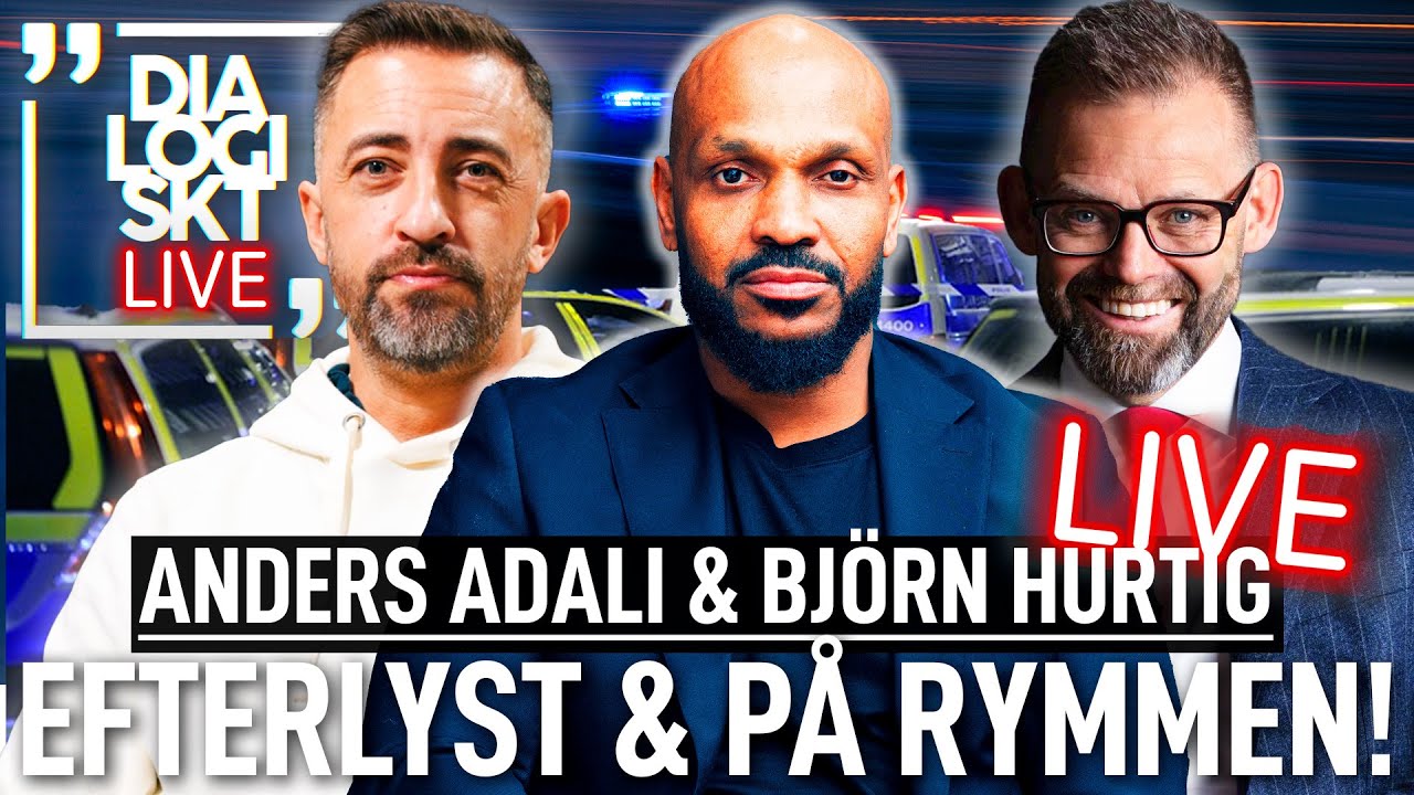 LIVE: Anders Adali efterlyst & på rymmen! Live i studion tillsammans med advokat Björn Hurtig