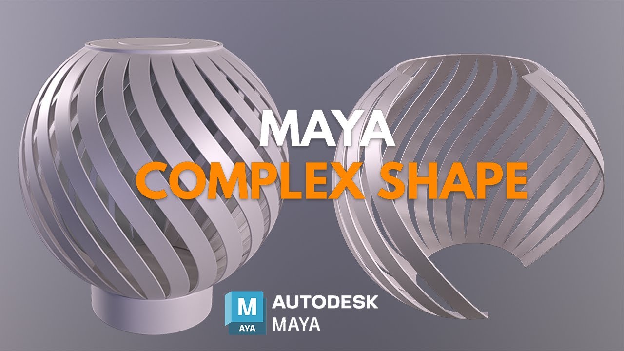How To Model Complex Shape In Maya: Autodesk Maya Tutorial|3D Modeling