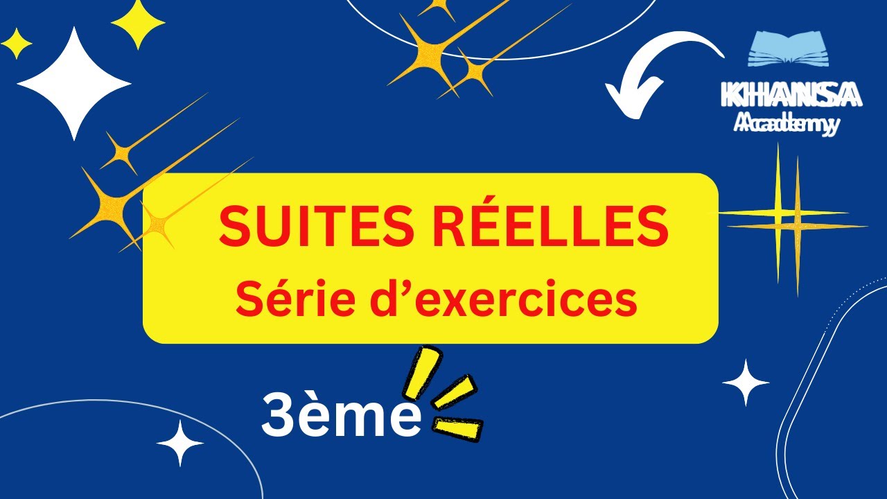 live : Suites rélles - Correction d'une série d'exercices (3ème)