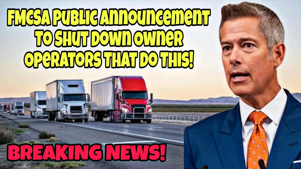 Срочные новости! FMCSA закроет все предприятия, принадлежащие владельцам-операторам, которые прод...
