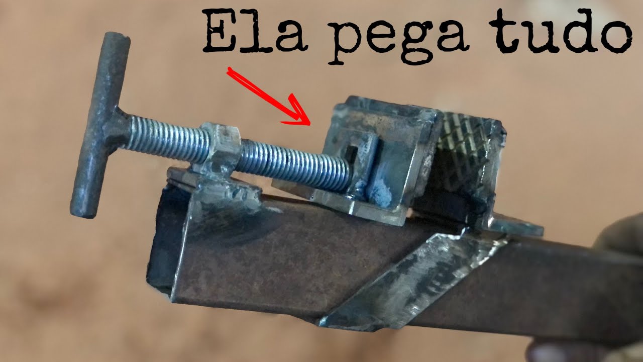 FERRAMENTA FEITA DO ZERO | morsa sargento criada passo a passo. #usinagem #solda #tornomecanico #cnc