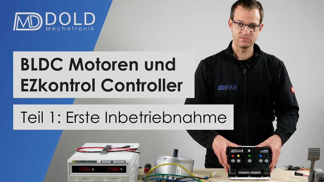 BLDC Motoren von Golden Motor und EZkontrol Controller - Teil 1: Erste Inbetriebnahme