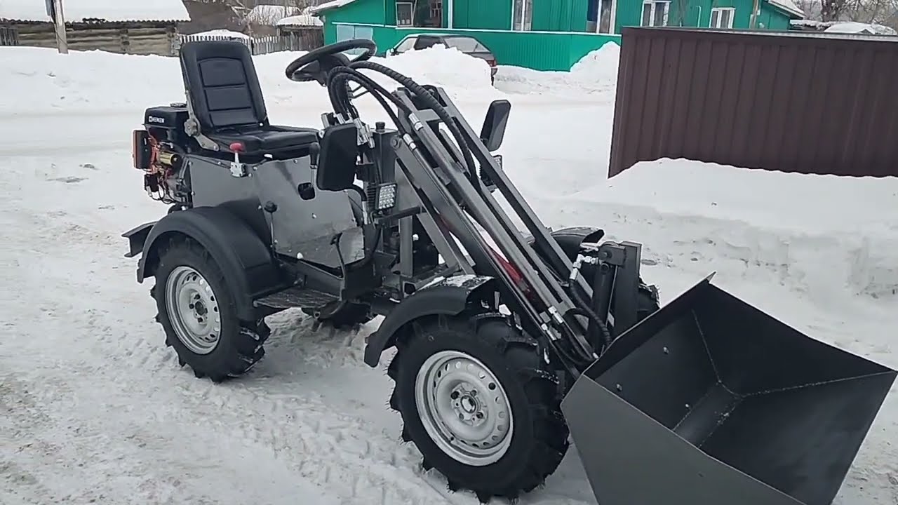тест драйв мини погрузчика