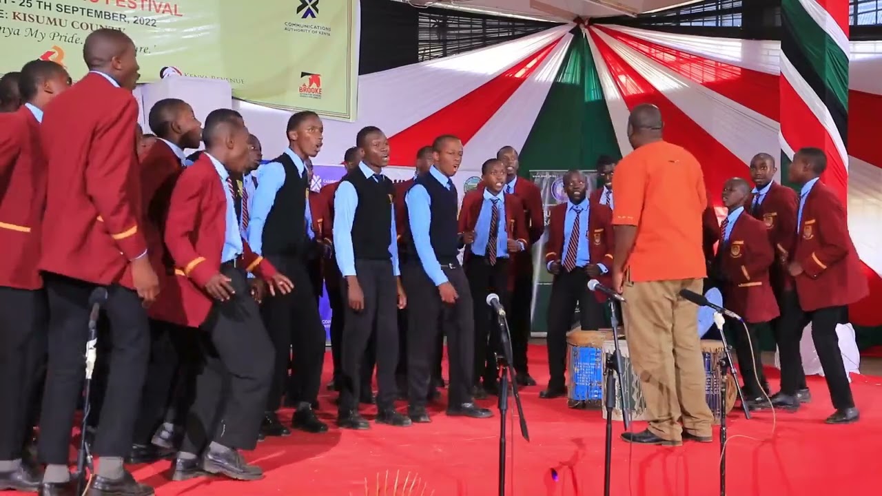 Pumwani boys choir perfoming 'Micko' by Koffi Olomide at the kmf 2022 kisumu county edition.