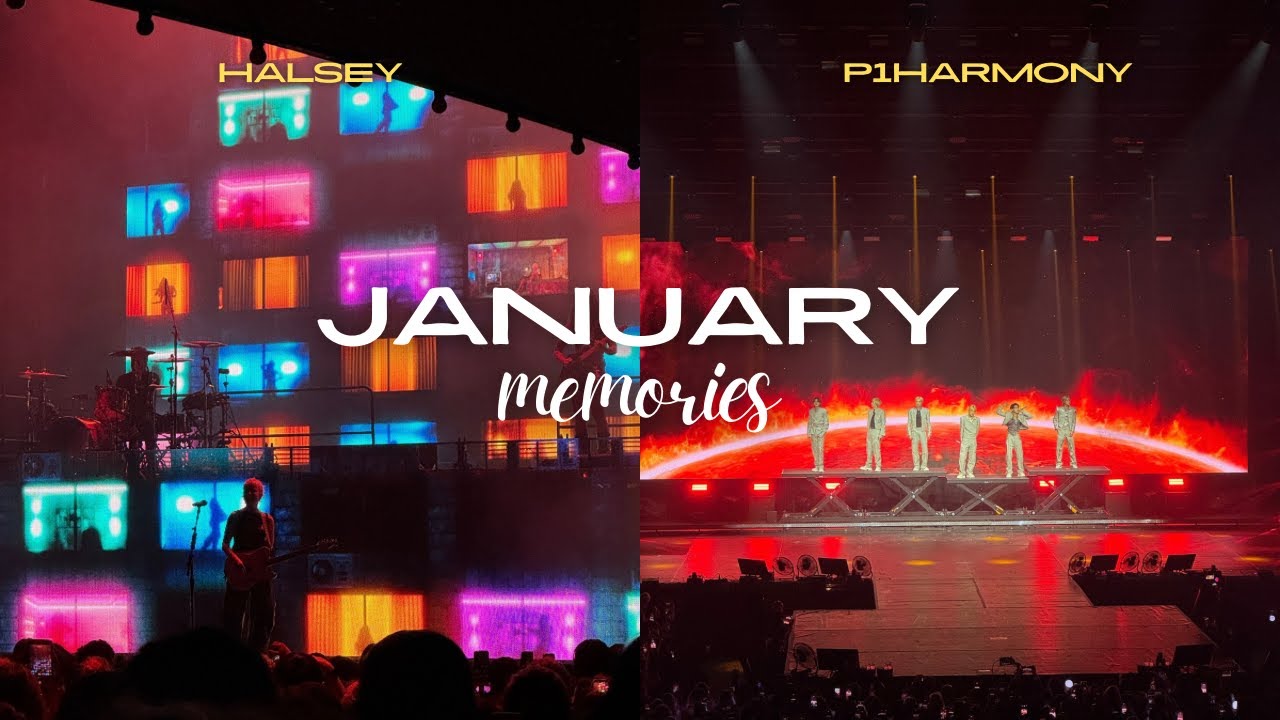 january memories 💫 new year, new concerts in Paris: Halsey, P1Harmony & other surprises