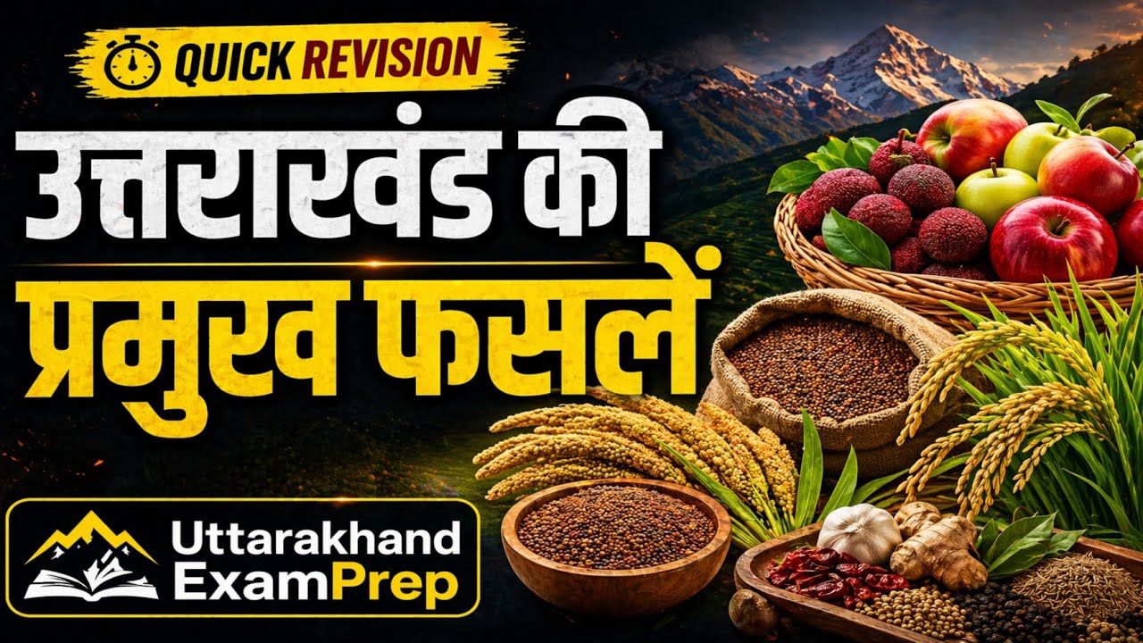 उत्तराखण्ड की प्रमुख फसलें | Uttarakhand Ki Pramukh Faslein | Agriculture in Uttarakhand
