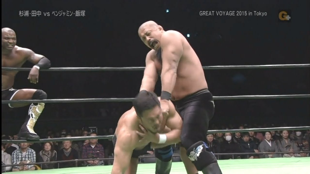 NOAH - Takashi Sugiura & Masato Tanaka vs. Shelton Benjamin & Takashi Iizuka ~ GREAT VOYAGE 2015