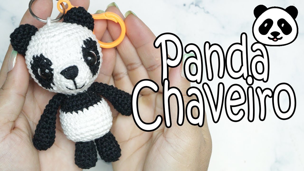 Panda Chaveiro Amigurumi 🐼