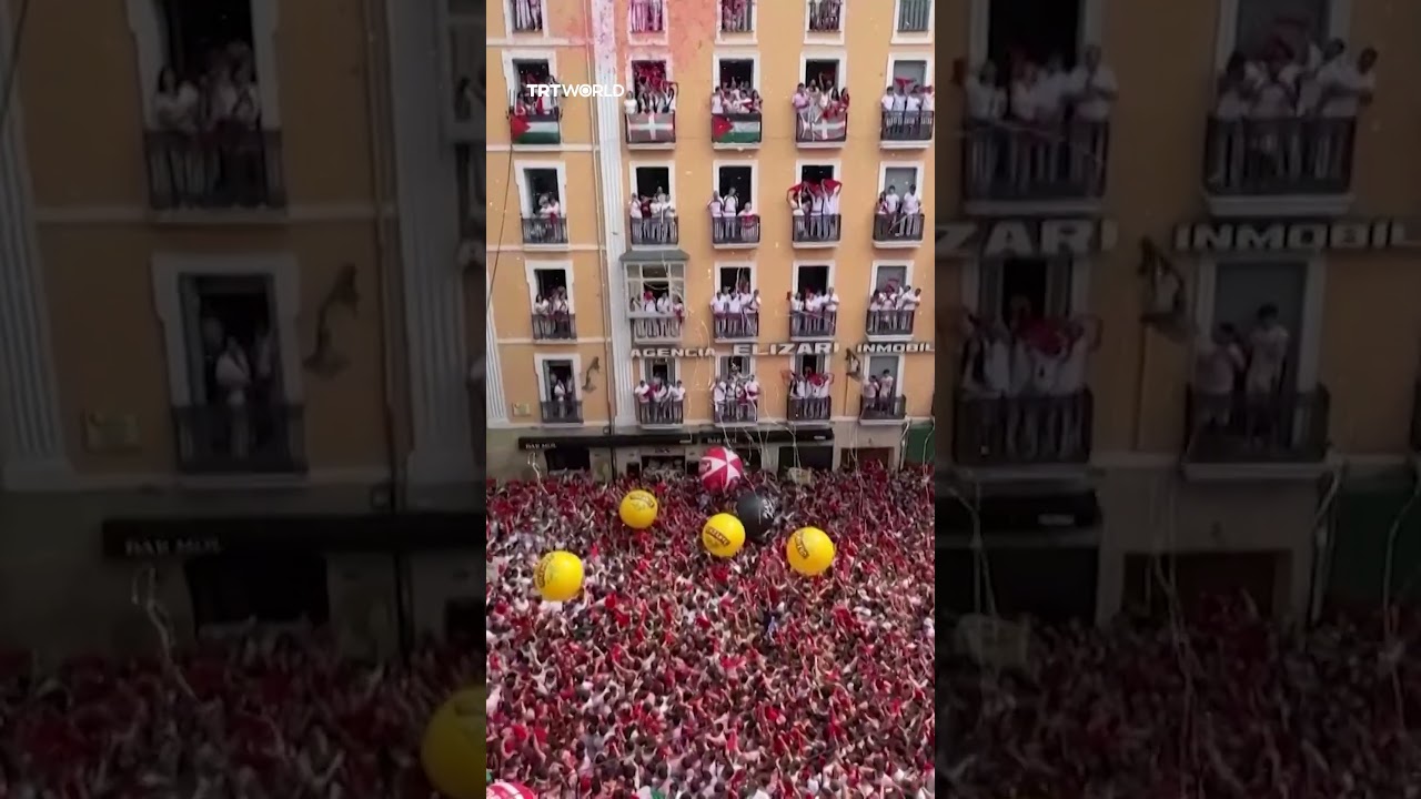 Spain&rsquo;s San Fermin festival begins with 'Free Palestine' slogans
