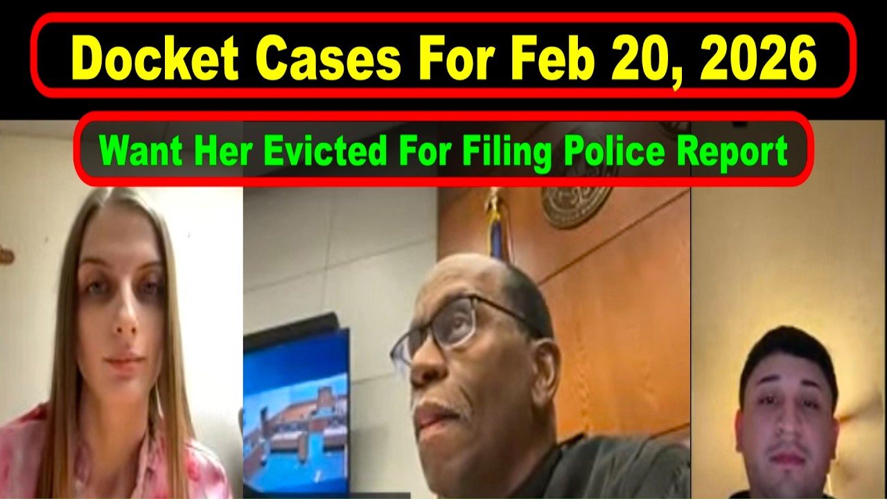 Judge Simpson Docket From Feb 20th, 2026   - Vikky's Court Watch