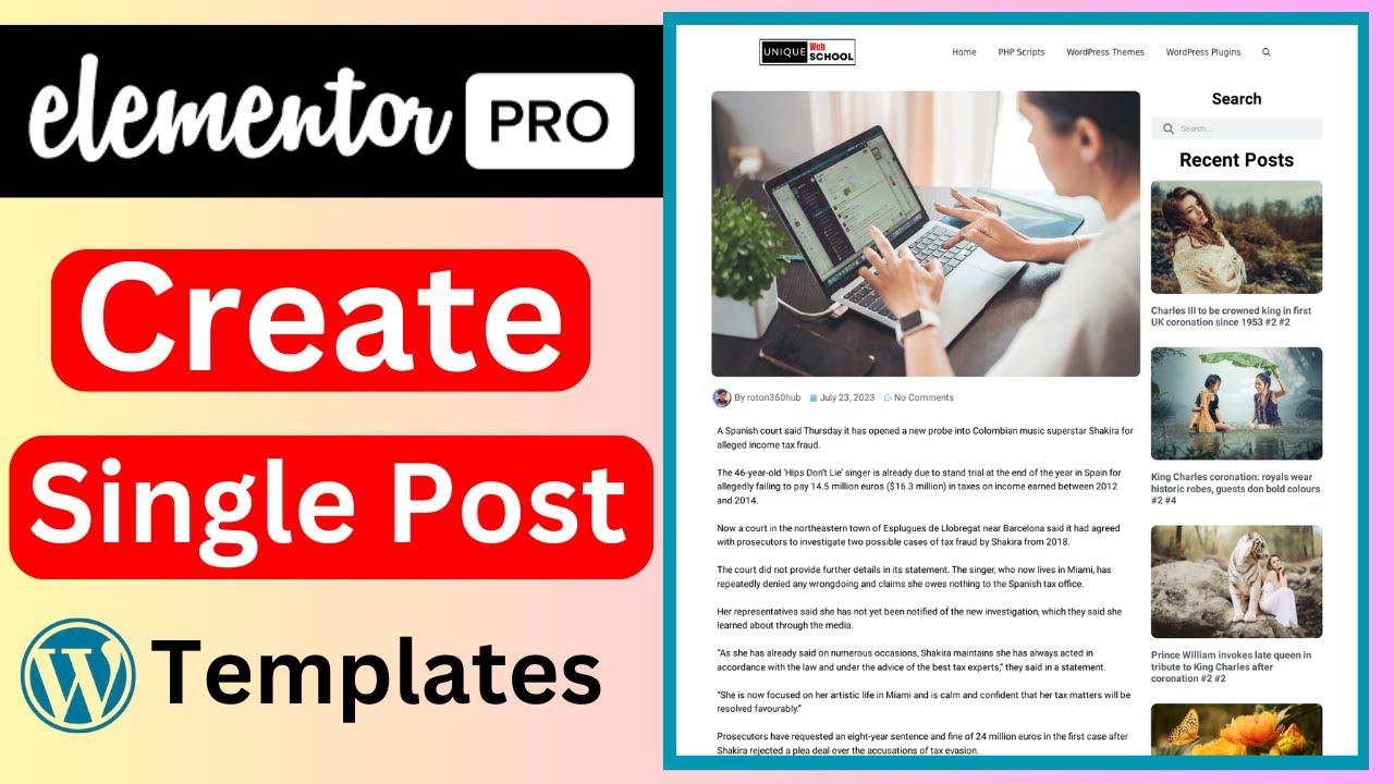How to Create Custom Single Post Templates in Elementor Pro