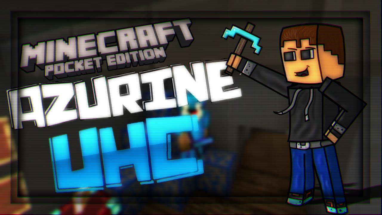 Minecraft PE (Pocket Edition) 0.14.2 - 0.15.0 Azurine UHC - &Eacute;pica Textura PvP con Items 64x64