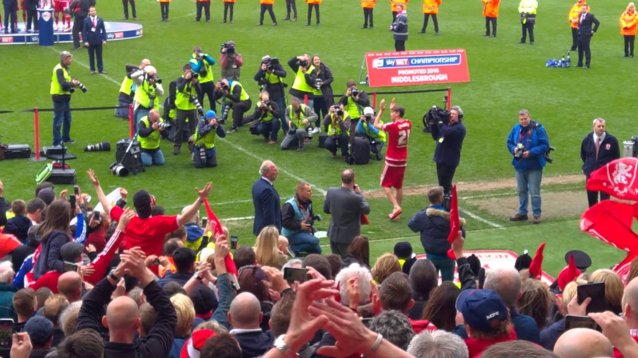 Middlesbrough Promoted 2016 - Medal Presentation