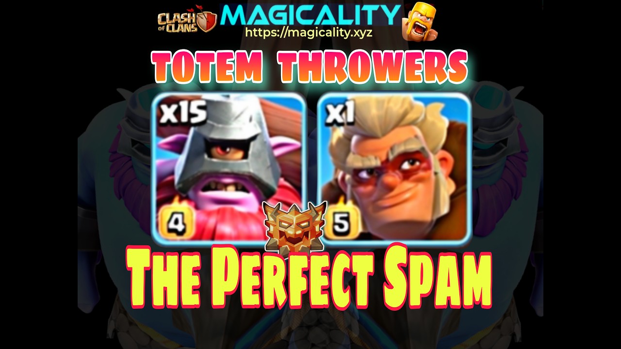 TH18 LEGEND TOTEMS MASS THROWERS (#5) #mousy #coc #supercell #clashofclans #magicality