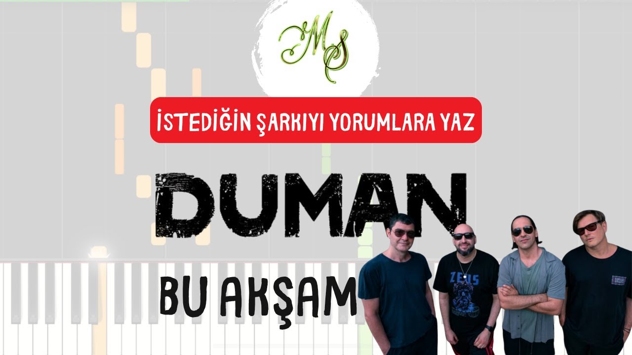 Duman - Bu Akşam Piano Tutorial