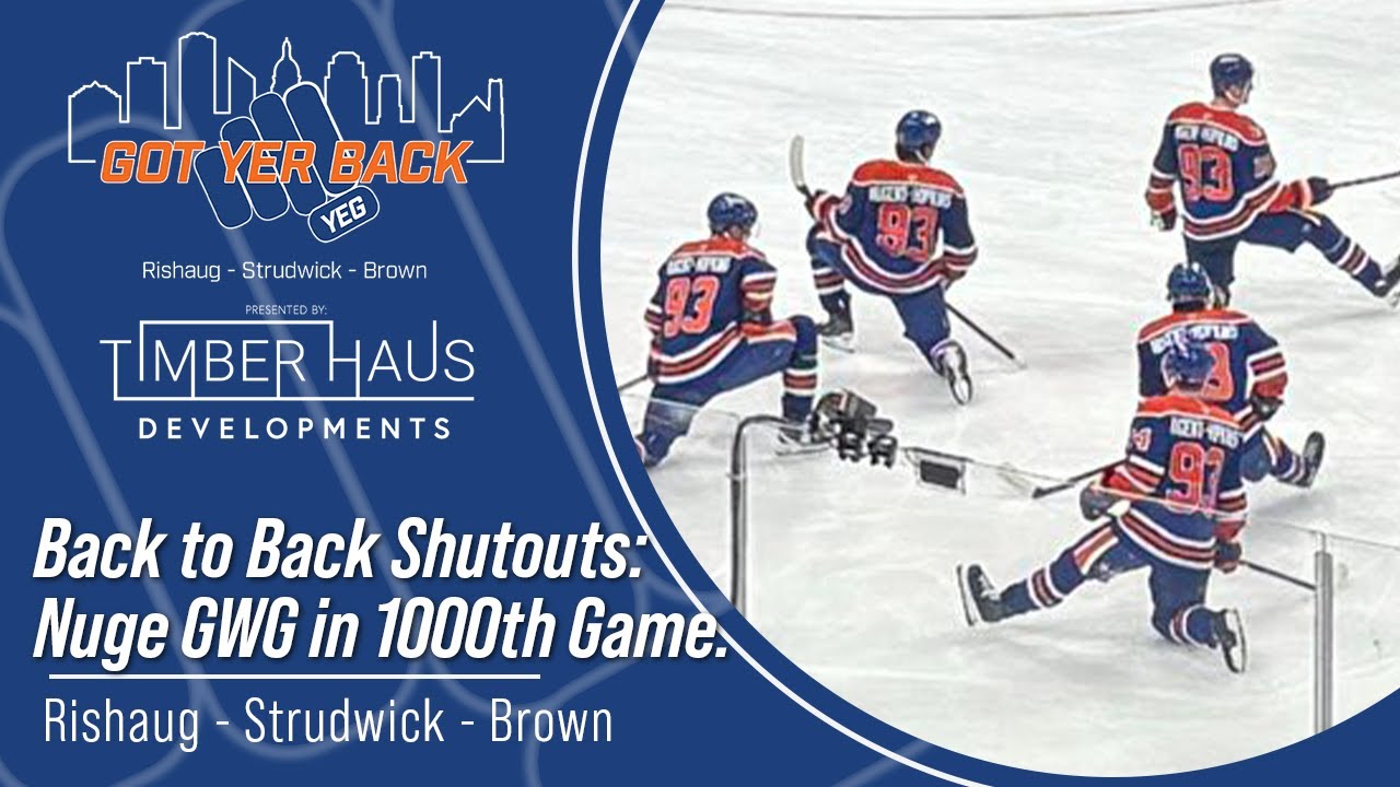 Back to Back Shutouts: Nuge GWG in 1000th Game.