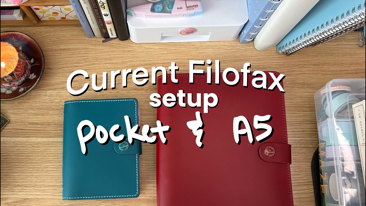 how I set up & use my Filofax pocket & A5 organizers📚🍎