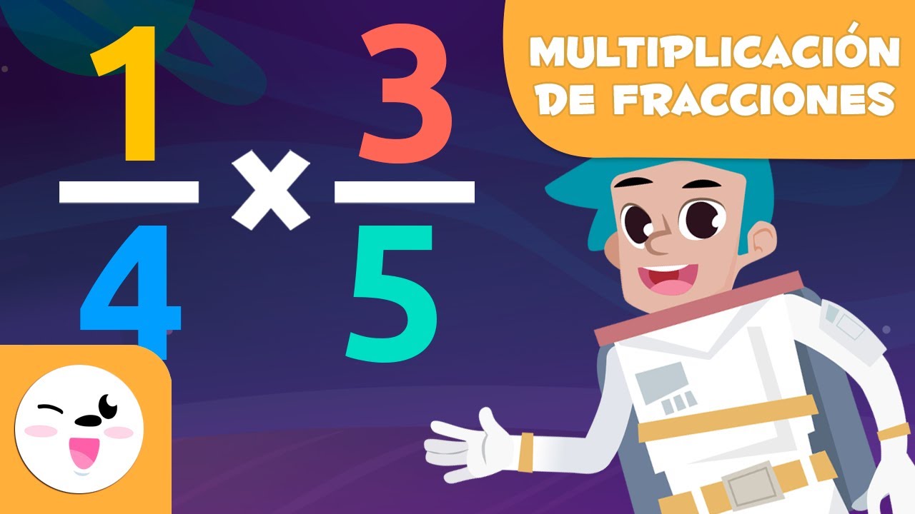 Multiplicación de fracciones en el espacio - Matemáticas para niños