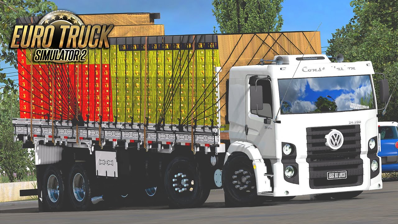 VW Constellation 24.280 Carregado de Laranja - Euro Truck 2