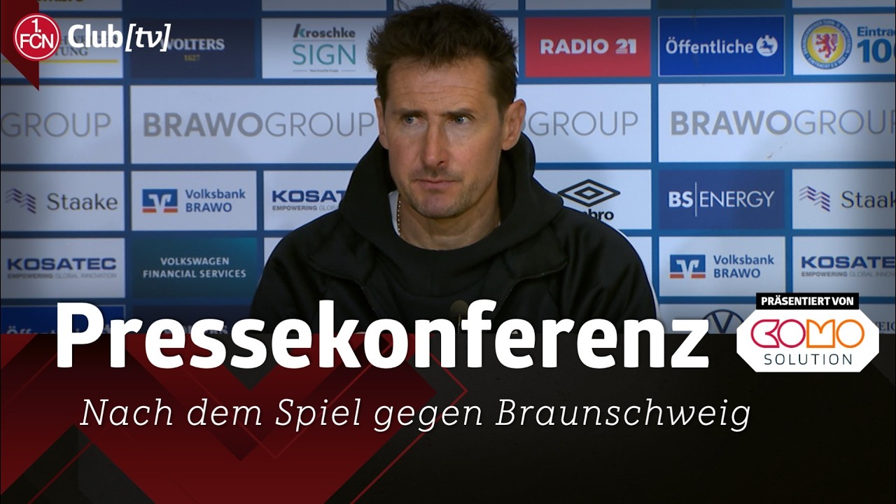 Die Pressekonferenz mit Lars Kornetka & Miro Klose nach dem Spiel gegen Braunschweig 1:1