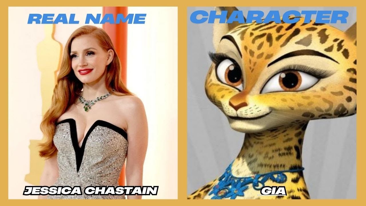 comparison madagascar 3 character and their voice over