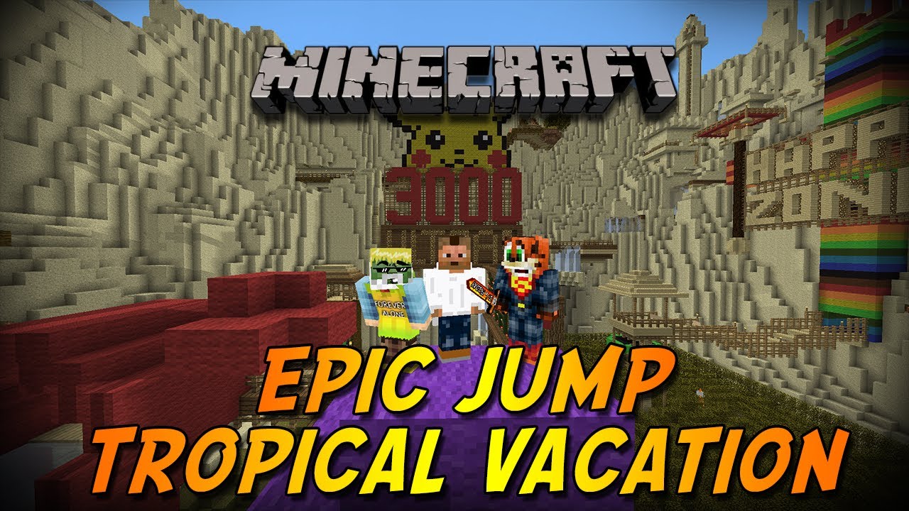 Minecraft Epic Jump Tropical Vacation Part 2 - كوكو ؟ 2