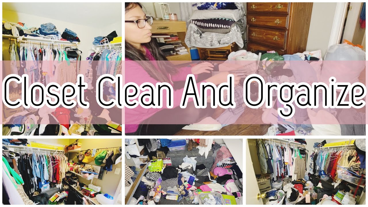 CLOSET CLEANING AND ORGANIZING | SPEED CLEAN WITH ME