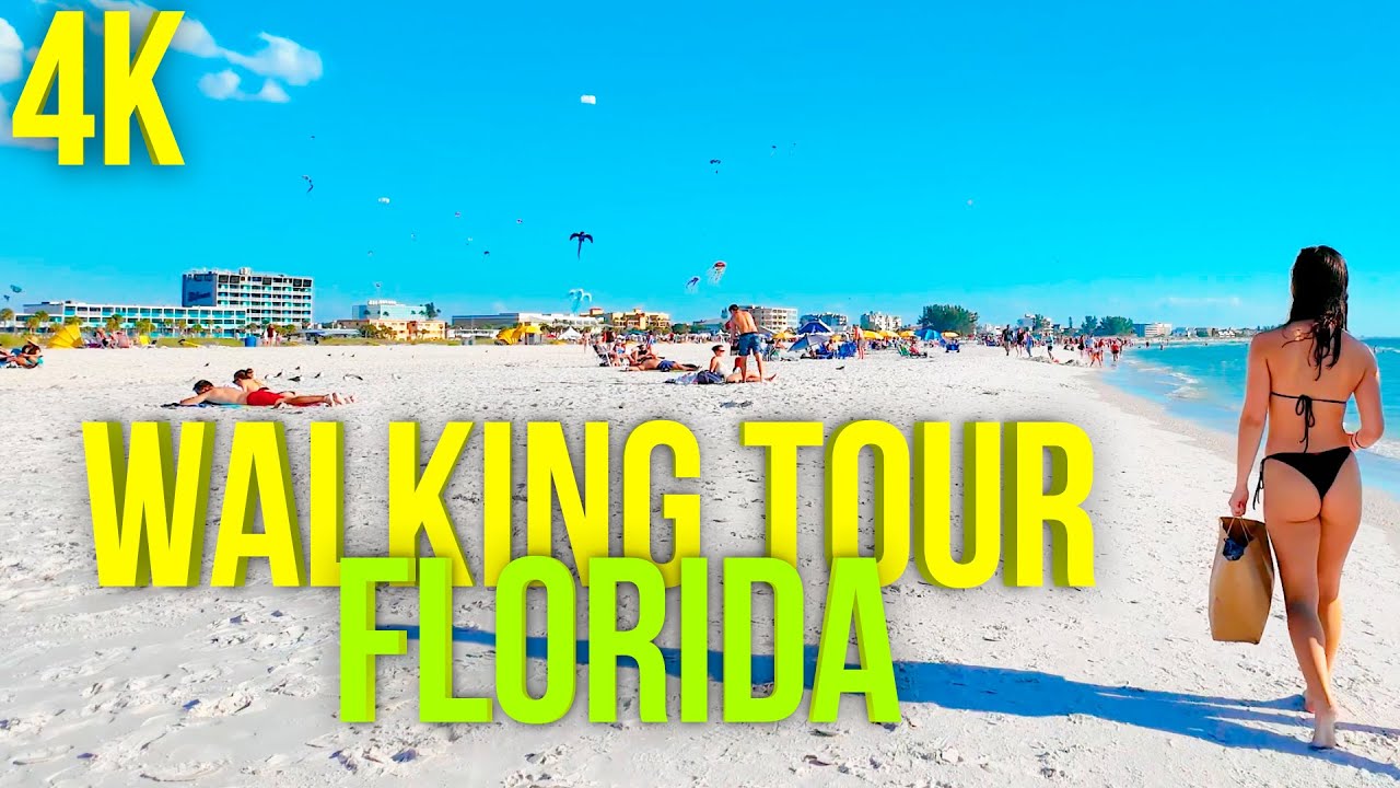 BEACHFRONT BLISS on a NOVEMBER WALKING TOUR of Treasure Island, FLORIDA