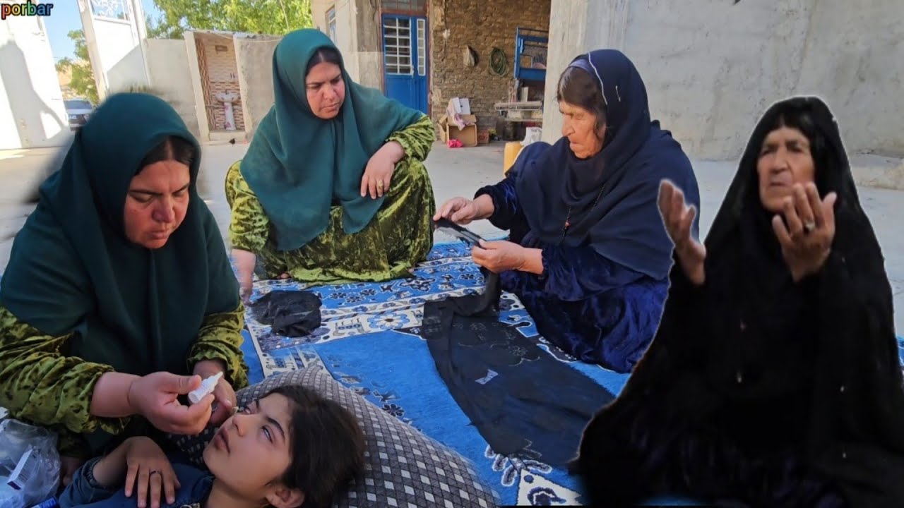 Severe Eye Pain Experienced by Khadijeh and Her Visit to the Doctor with Farideh Khanom
