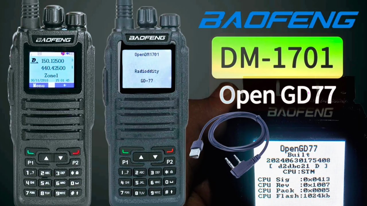 How to Program Baofeng DM-1701 to Load OpenGD77 Firmware