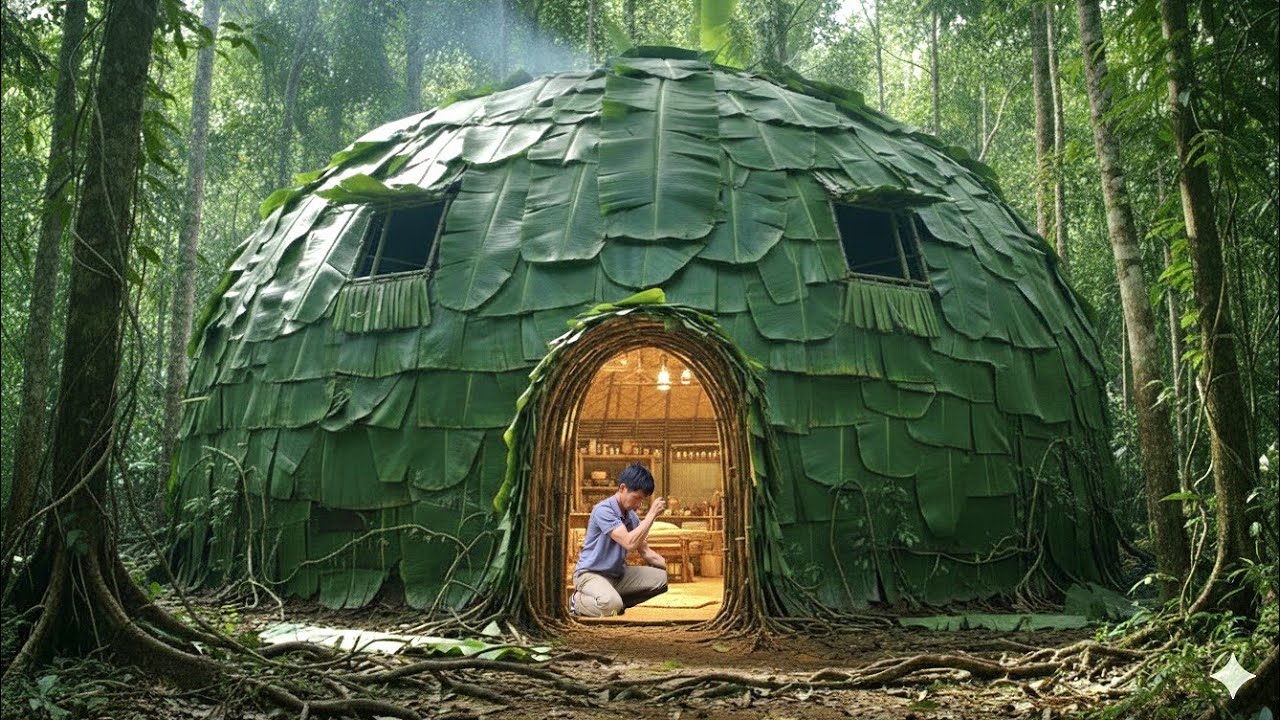 CAMPING IN HEAVY RAIN DURING THE MOST EXTRAORDINARY STORM // struggling to build a shelter